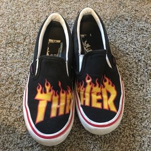 Thrasher slip on vans